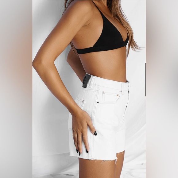 A.T.G. All Things Golden - THE HIGH RISE CUT-OFF - CRISP WHITE - Picture 4 of 6